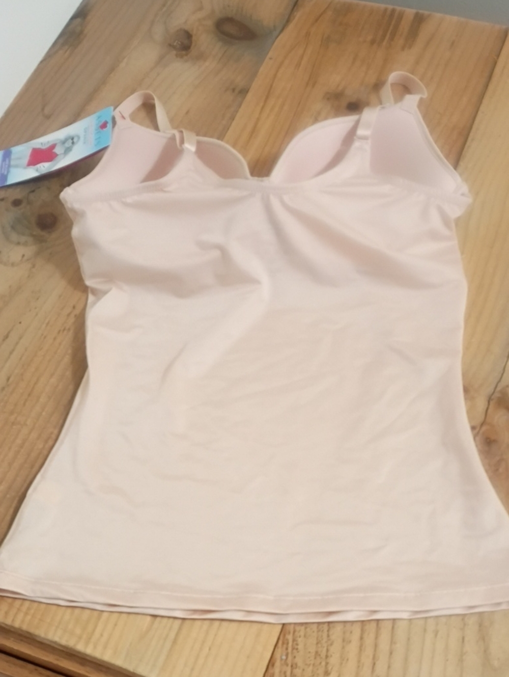 Assets Red Hot Label by Spanx Satin Wire Free Luxe & Lean Lace Cami Size L NWT - Picture 4 of 8